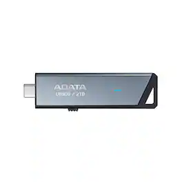 ADATA - Elite UE800 2TB USB Type-C USB 3.2 Gen2 Flash Drive Portable SSD Up to 1000MB/s iPhone 15 Pro Series/Android/PS5 - Gray