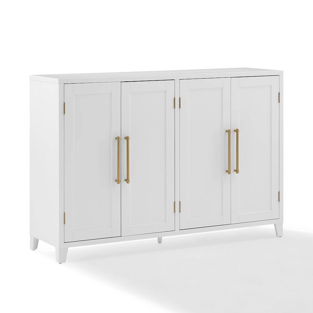 Alt View 4. Crosley Furniture - Roarke Sideboard - White.