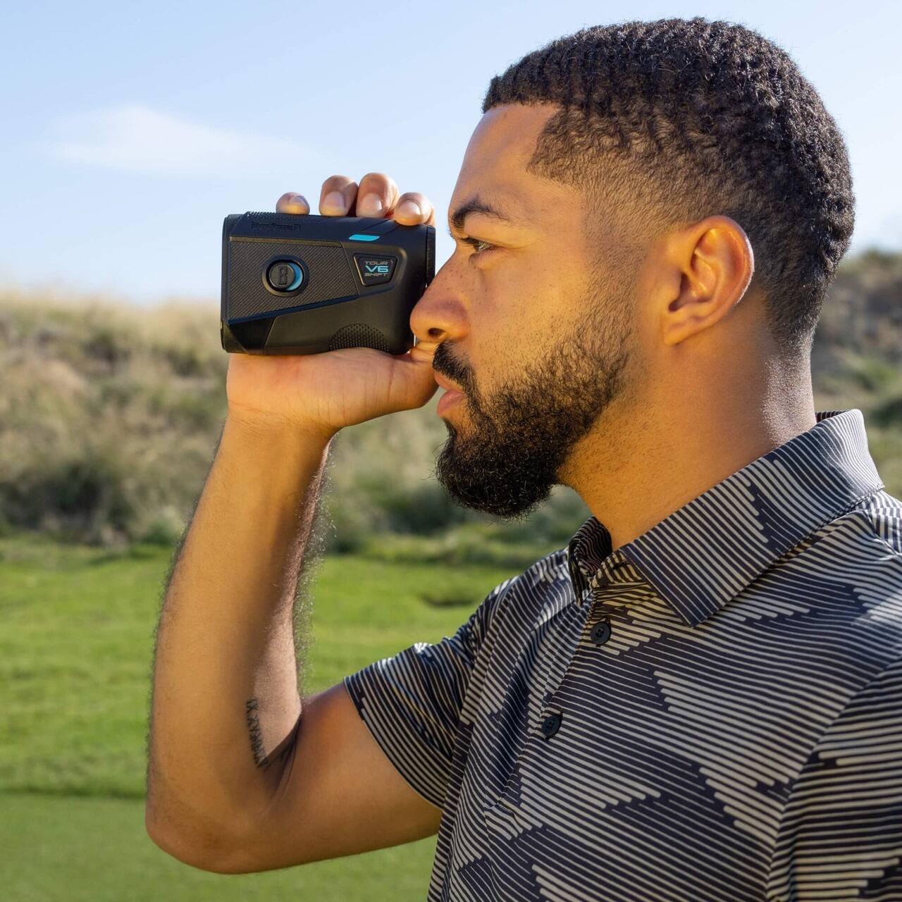 Angle. Bushnell - Bushnell Golf Tour V6 Shift Laser Rangefinder with Slope Compensation | 1300-Yard Range with 6x Magnification - Black.