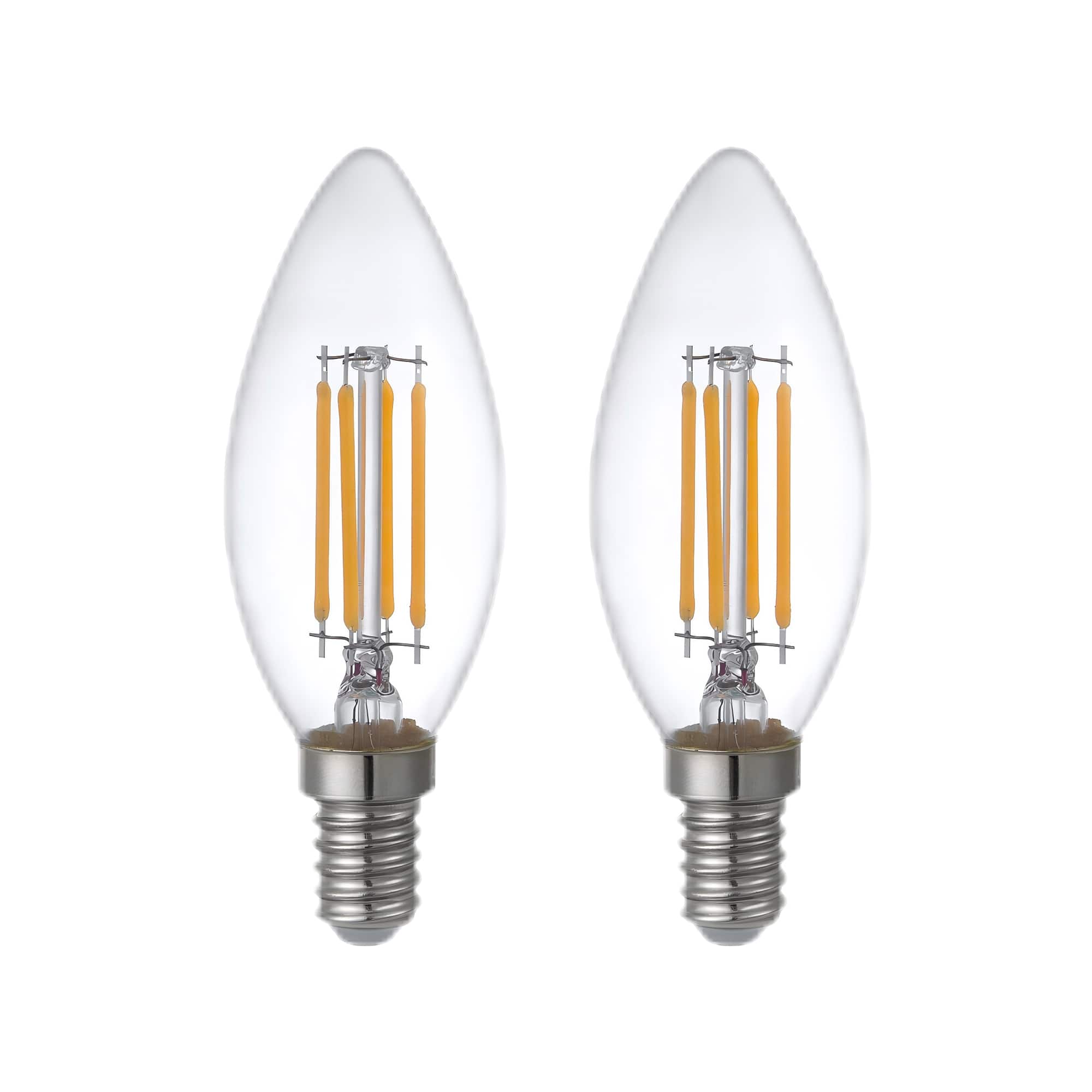 Parrot Uncle - 4.5W 2700K Dimmable LED Candle Light Bulb - Clear