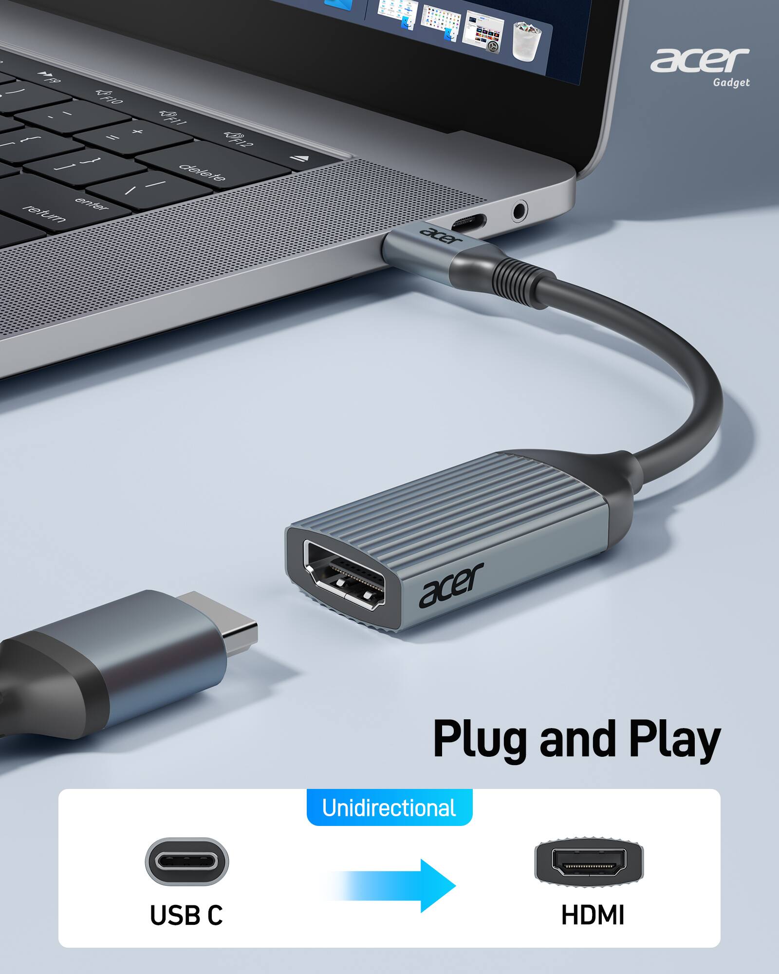- 4780 4 / 4A I + - - - I dlnlete - return ed MOFO a0 sinto FR acer Gadget acer Plug and Play Unidirectional USB C HDMI

- Plug and Play

- Unidirectional

- USB C

- HDMI