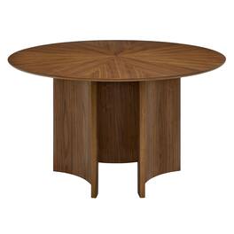 Sloane 54 Inch Round Dining Table by Modway - Walnut