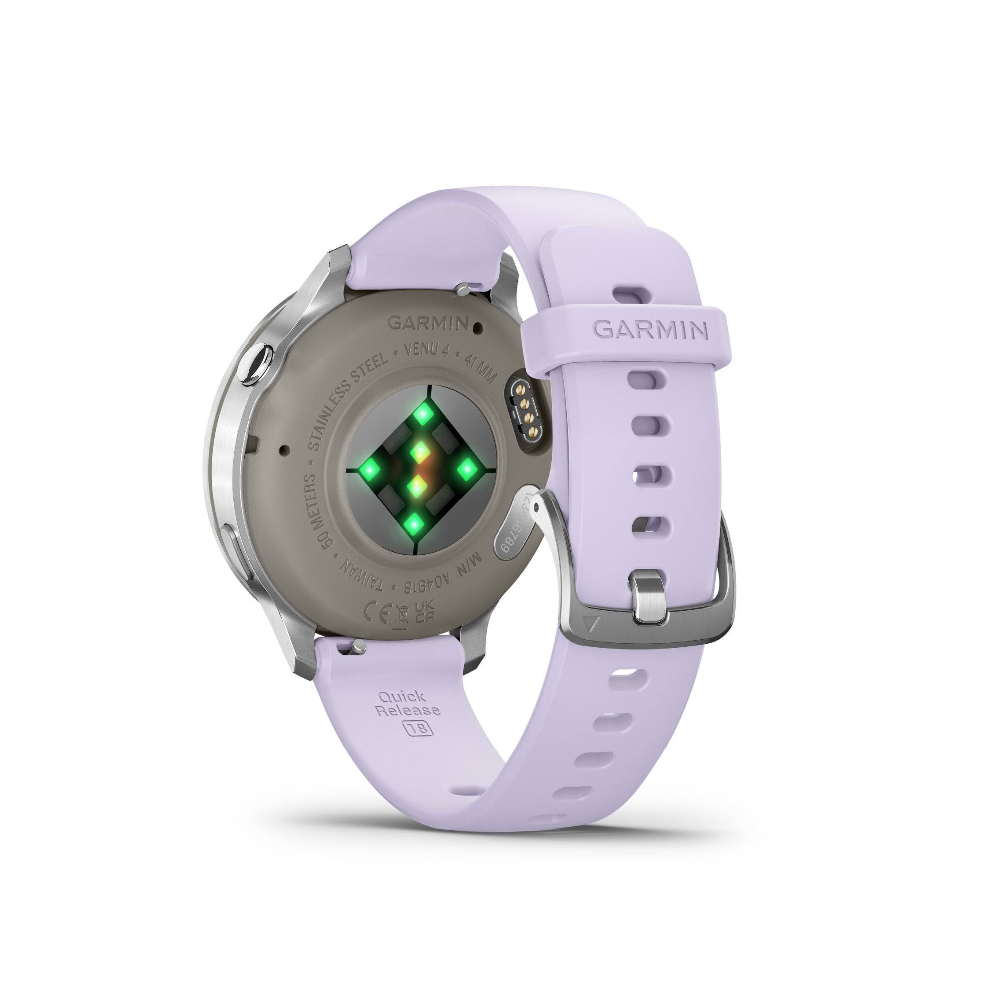 GARMIN VENU 4 4 STEEL 41 41MM ESS STAINL METERS 50 6789 TAIWAN M/N A04818 C CExU   GARMIN Quick Release 18