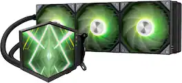 TRYX - L-S360A-DM3M-G0K Stage ARGB 360mm AIO Screen3D Display Modes Asetek 7th GenV2 Intel LGA 1851/1700,AMD AM5/AM4 - Black