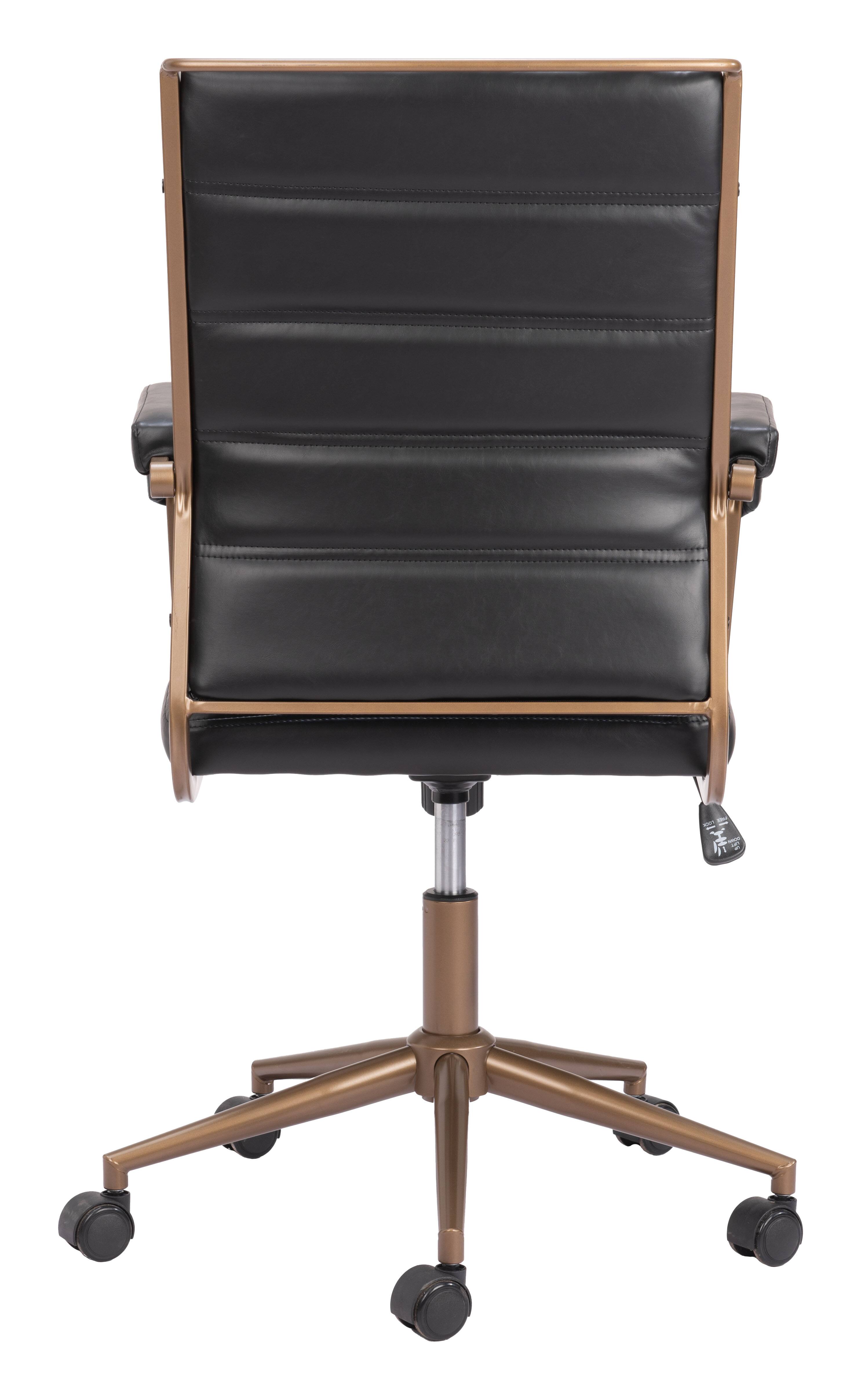 Alt View 2. Hivvago - Auction Office Chair Vintage Black - Vintage Black.