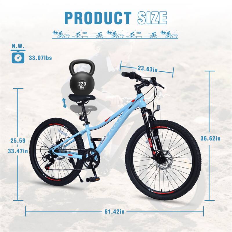 PRODUCT SIZE  
N.W. 33.07lbs  
23.63in  
25.59in  
33.47in  
36.62in  
61.42in