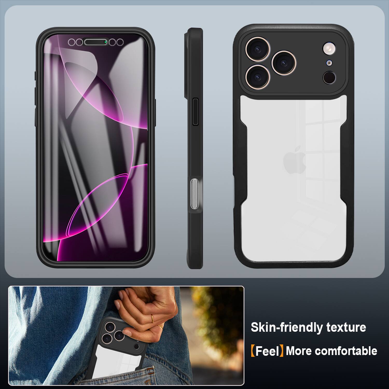 Skin-friendly texture  
[Feel] More comfortable