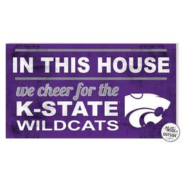 Jardine - Kansas State Wildcats 11'' x 20'' Indoor/Outdoor In This House Sign - Purple