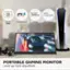 The text on the image is grouped and corrected as follows:

Full HD IPS SuperCLEAR 144 Hz AMD FreeSync
Full HD 1080p IPS SuperClear 144 Hz AMD FreeSync
Portable Gaming Monitor
Level up from anywhere