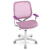 Front. Costway - Costway Kids Desk Chair Swivel Mesh Children Computer Chair with Adjustable Height - Purple.