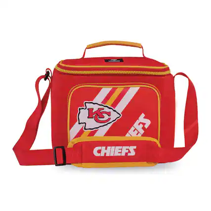Front. Igloo - Kansas City Chiefs Square Lined 4-Pack Cooler - Red.