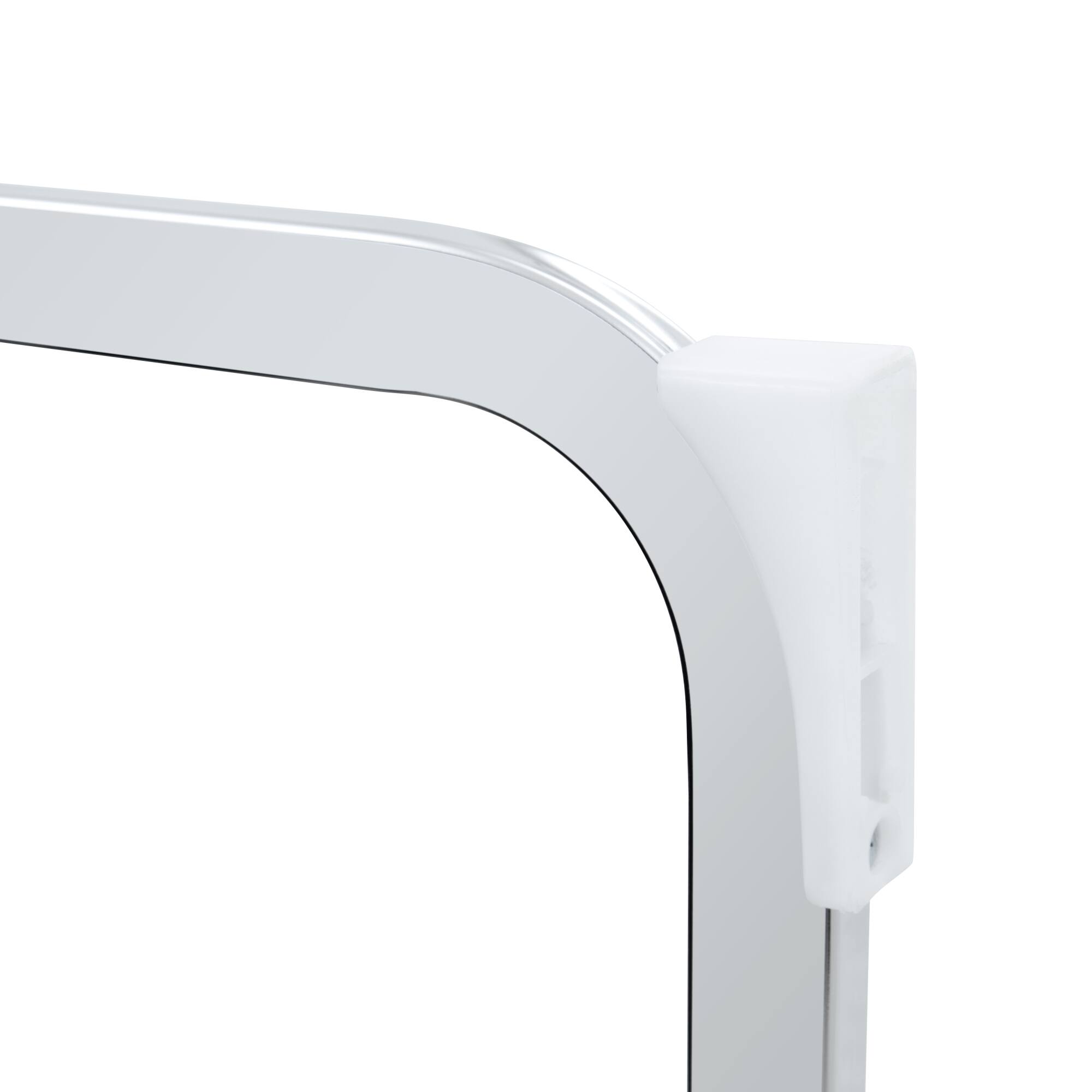 Alt View 10. GOODSILO - Set of 4 Modern Faux Leather Dining Chairs with Gold Mesh Texture and Chrome Accents - Light Gray.