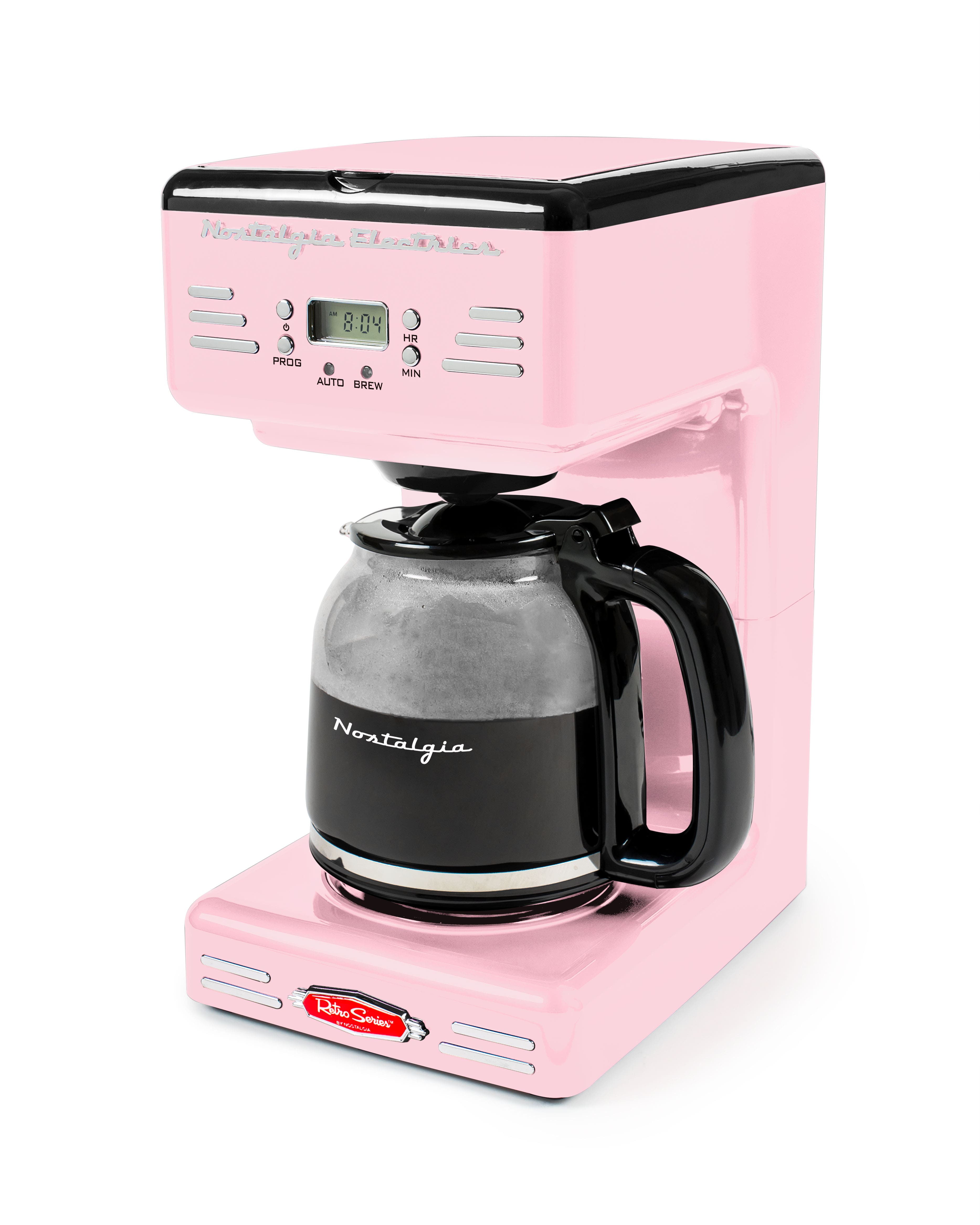 Nostalgia - Retro 12-Cup Coffee Maker - Pink