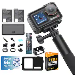 DJI - Osmo Action 5 Pro Adventure Combo w/ Action Accessories Bundle