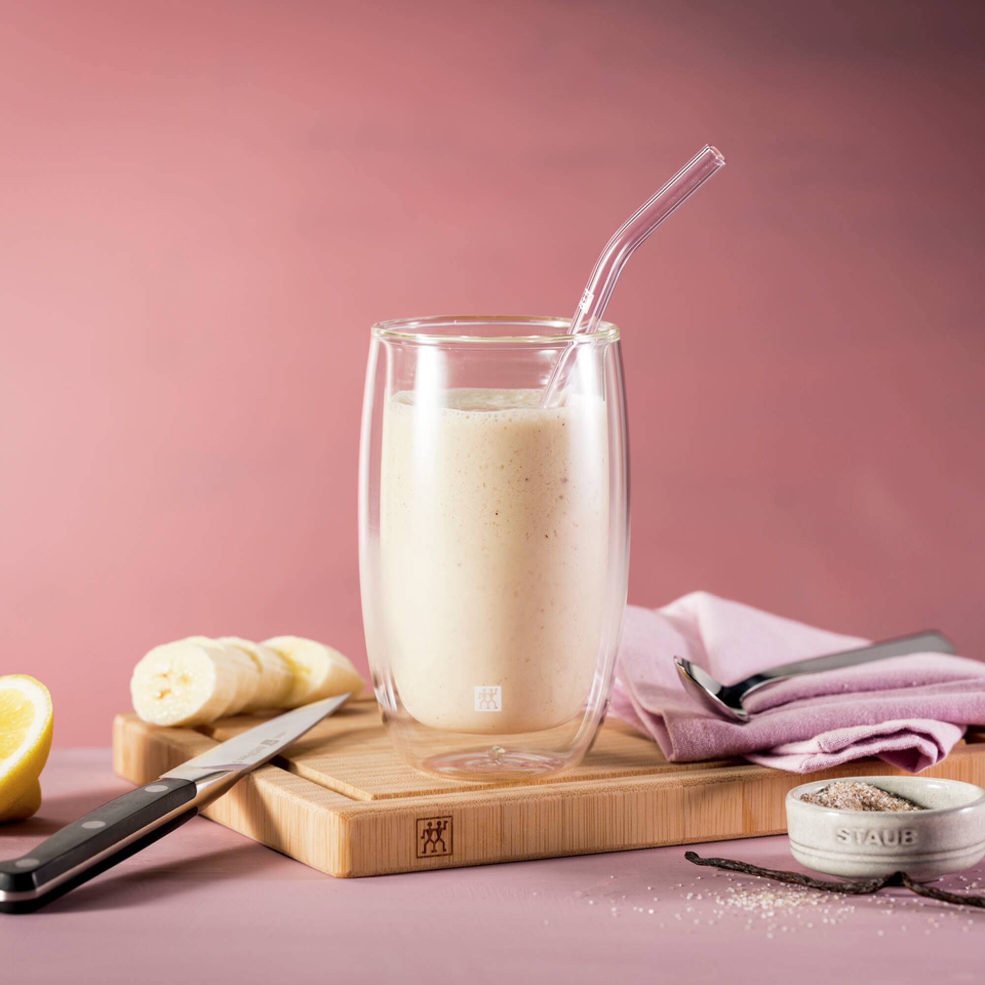 Alt View 2. ZWILLING - ZWILLING Sorrento 5-pc Bent Glass Straw Set - Clear - Clear.