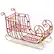 Alt View 19. Costway - Red Santa Sleigh with Large Cargo Area for Gifts Metal Christmas Holiday Decor - Red/Golden.