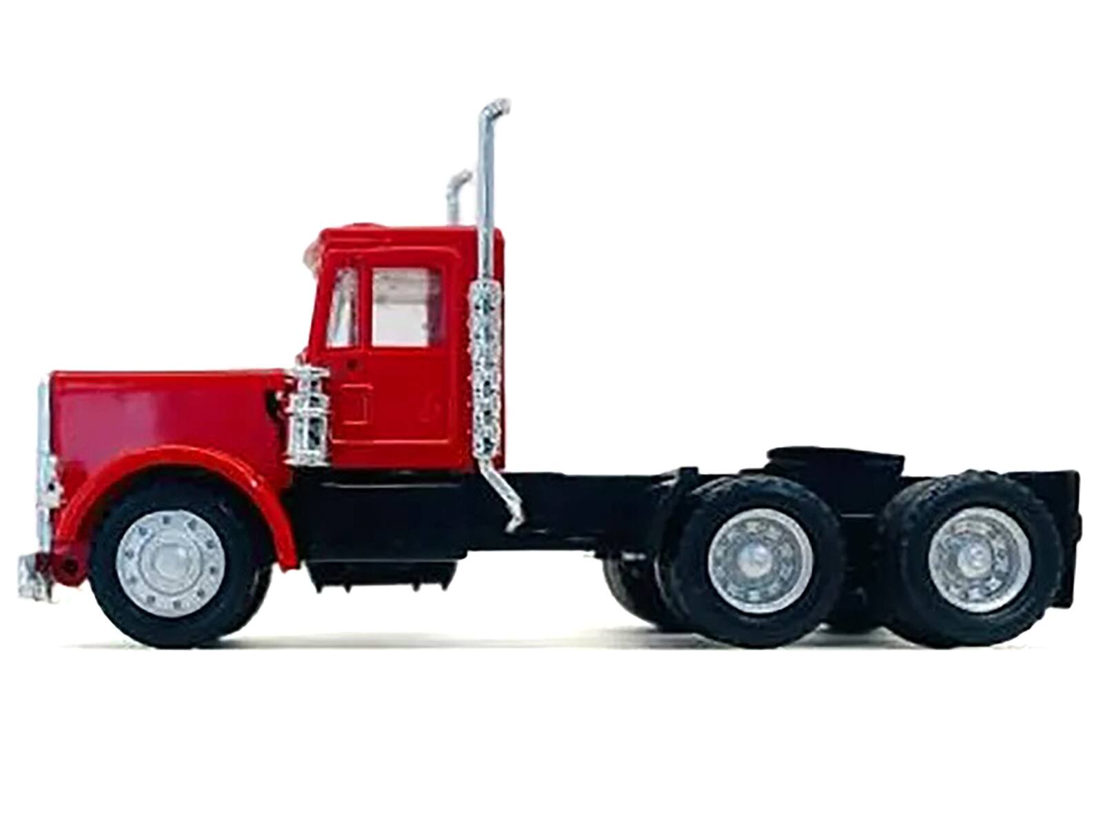 Angle. Promotex - Peterbilt Short Day Cab Red 1/87 (HO) Plastic Model Car by Promotex - Red.