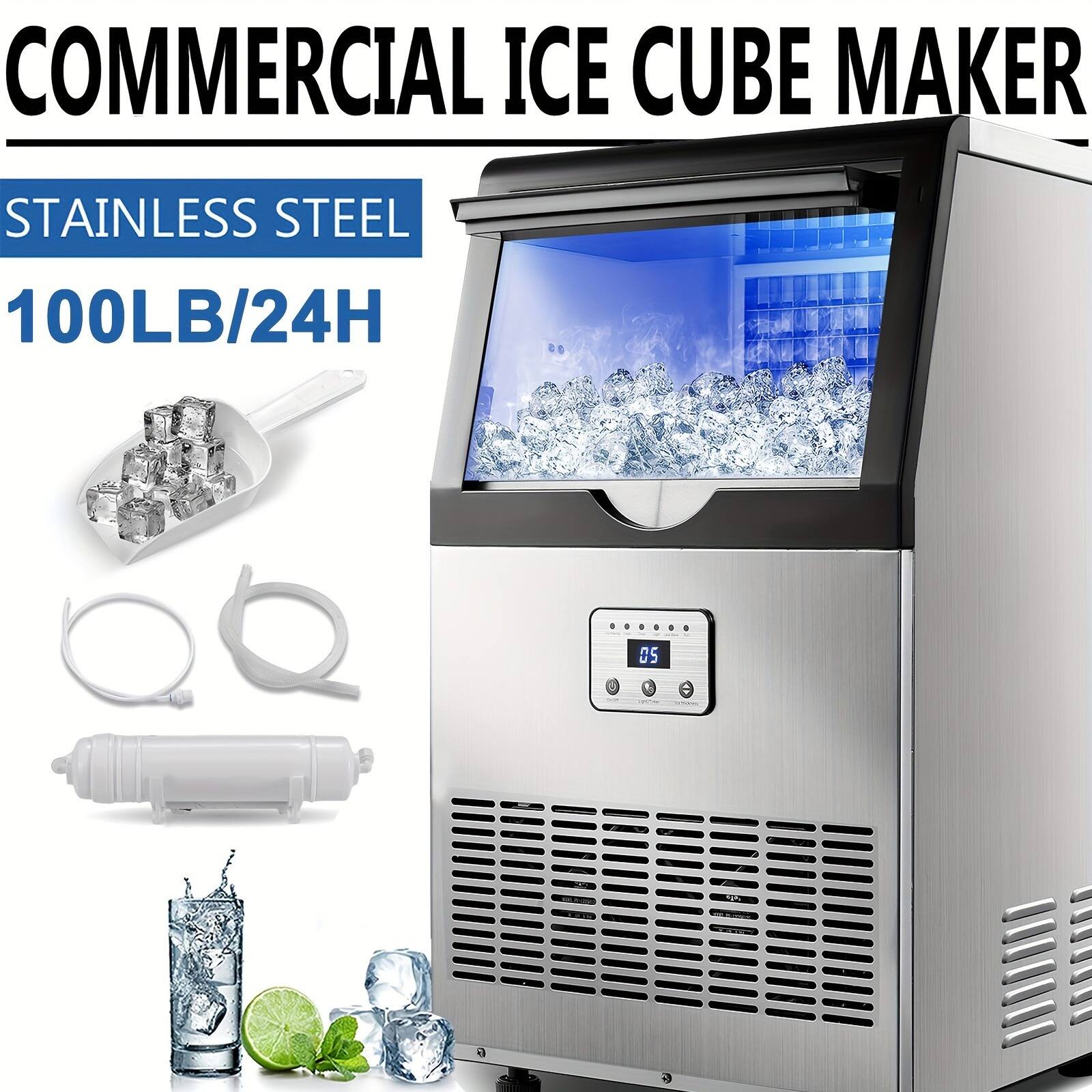 COMMERCIAL ICE CUBE MAKER  
STAINLESS STEEL  
100LB/24H