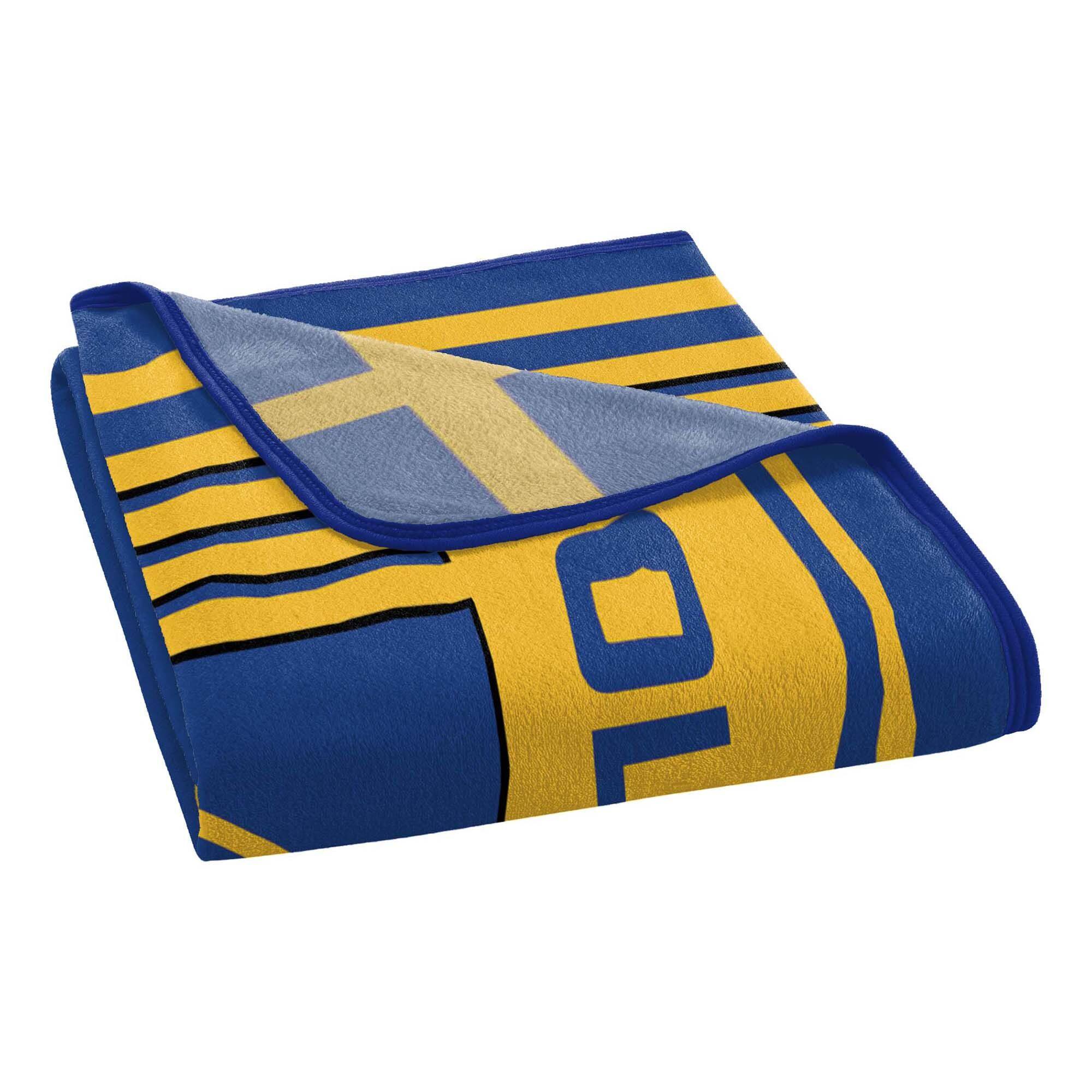 Back. Sweet Home Collection - NBA Golden State Warriors 46" x 60" Raschel Throw Blanket - Blue.