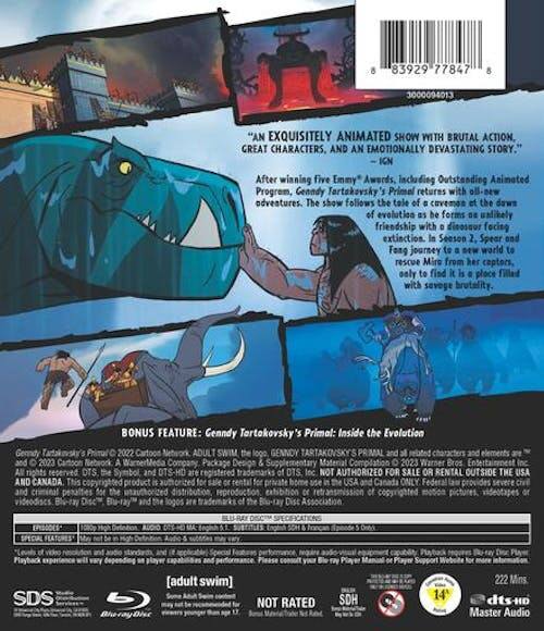 Back. Genndy Tartakovsky's Primal: The Complete Second Season [Blu-ray].