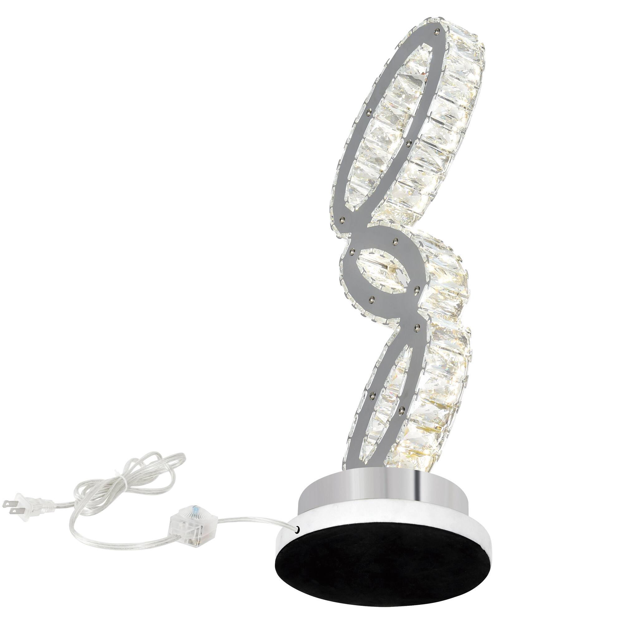 Alt View 2. CWI Lighting - Balanced LED Table Lamp With Chrome Finish - Chrome.