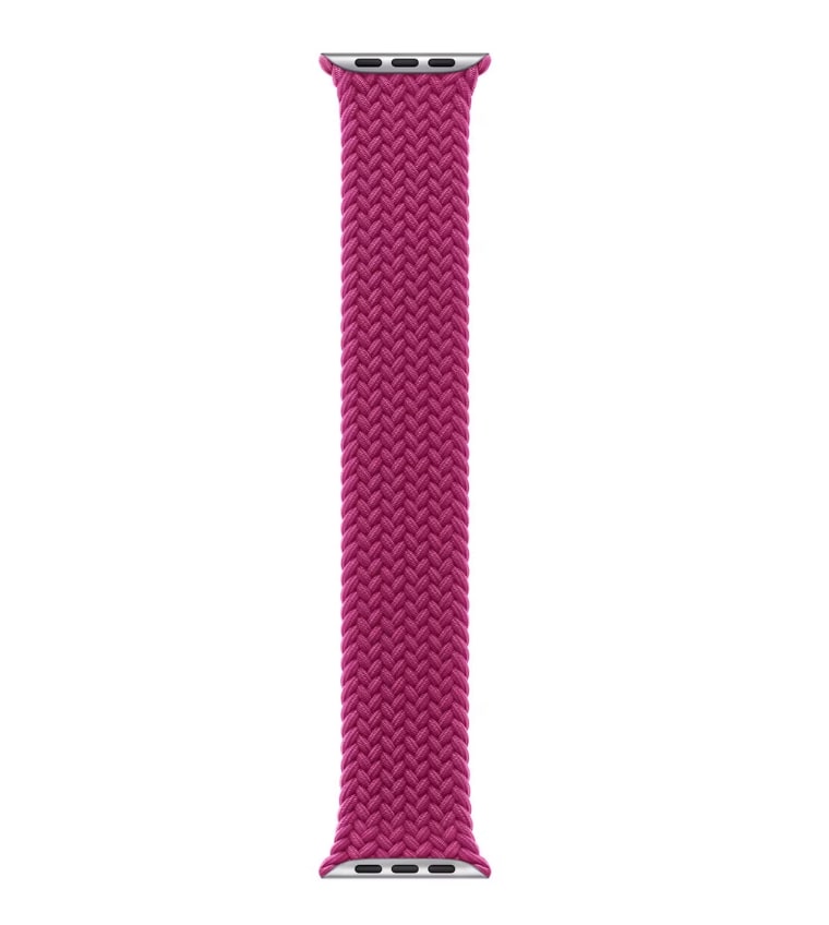 Apple - Braided Solo Loop - 46mm Watch Band - MY4Q3AM/A - Size 6 - MAGENTA
