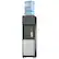 Front. SIMZLIFE - Top Loading Water Dispenser (Hot & Cold) - Fits 3 or 5 Gallon Bottles, Features Child Safety Lock, Ideal for Home Kitche - Black silver color scheme.