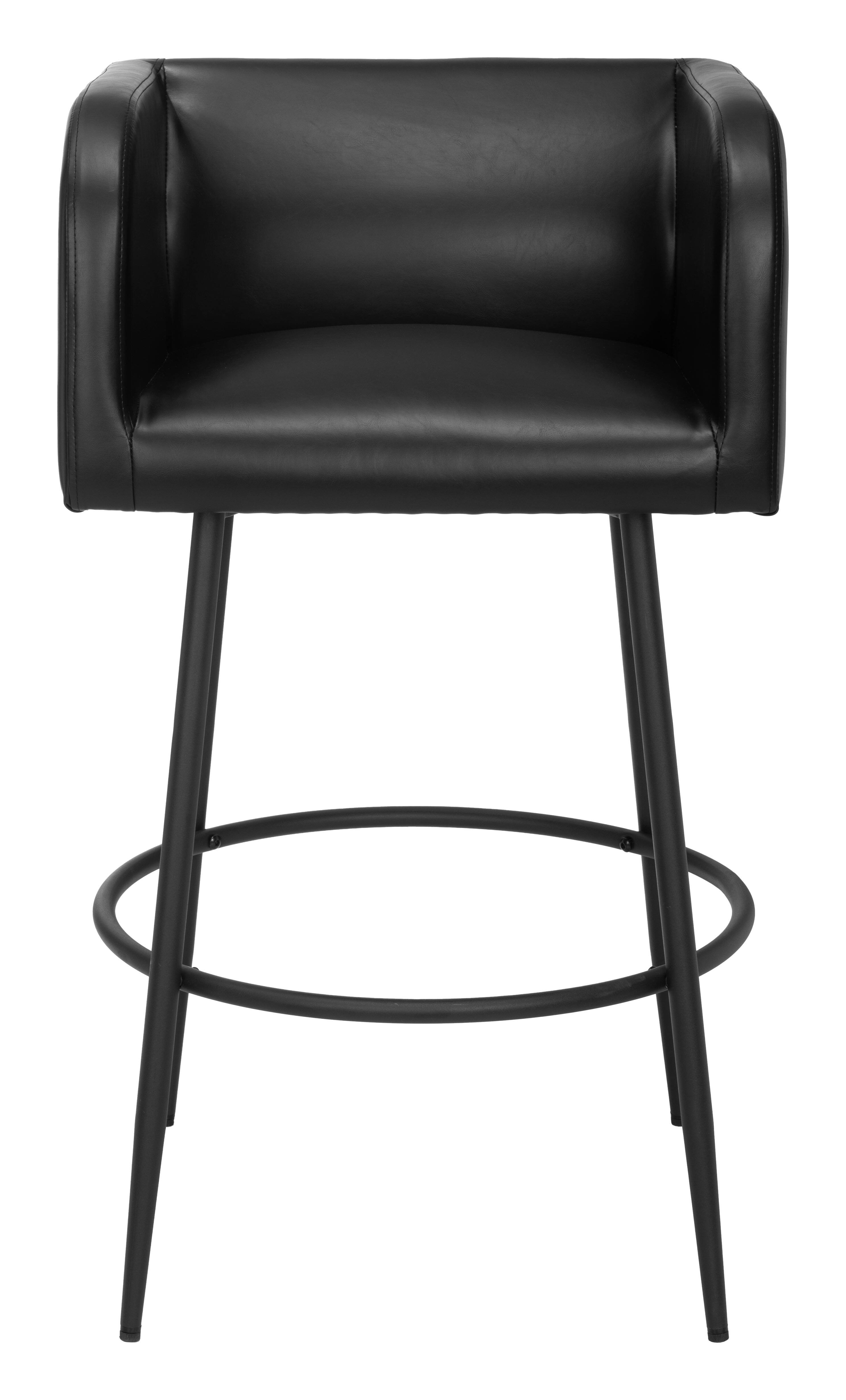 Alt View 1. Hivvago - Horbat Barstool (Set of 2) Black - Black.