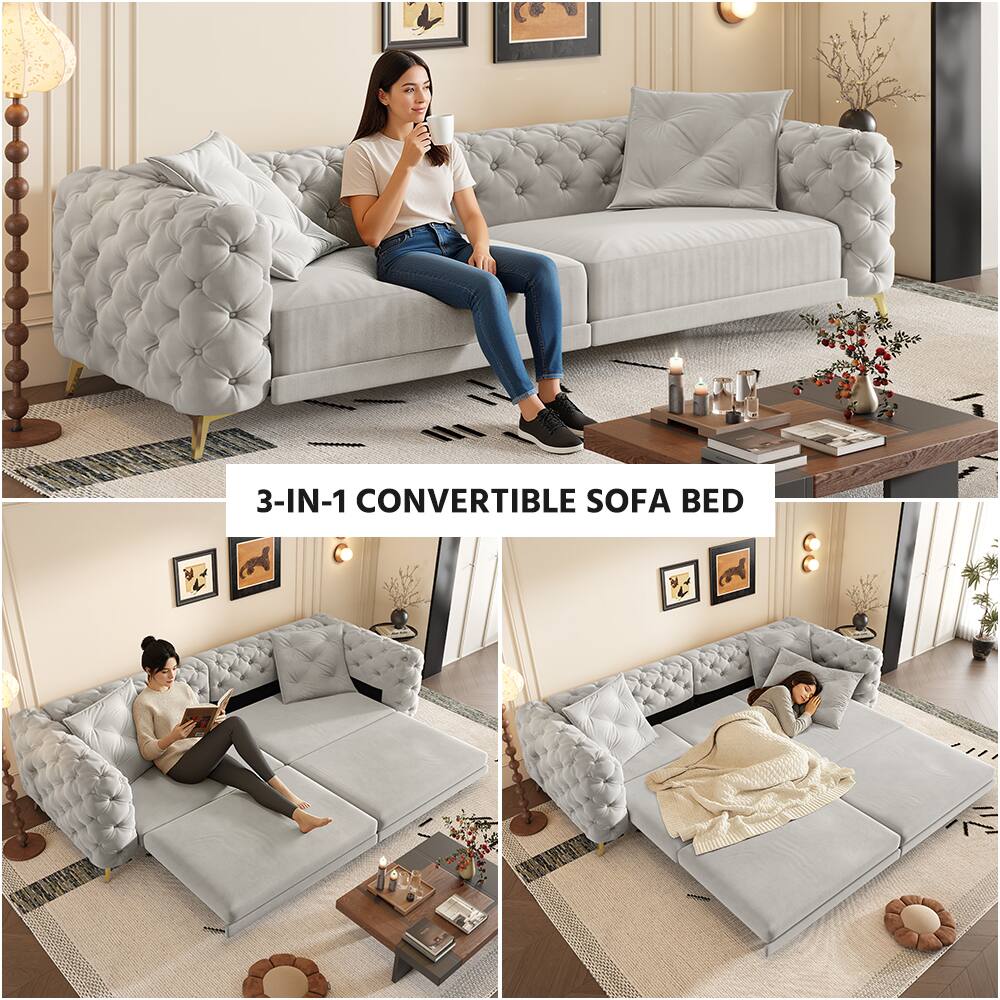 3-IN-1 CONVERTIBLE SOFA BED