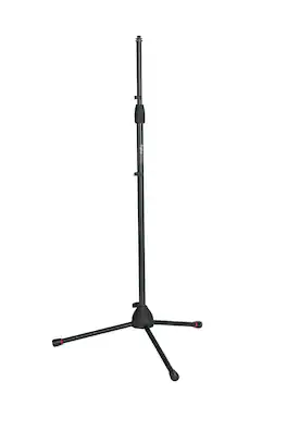Gator Frameworks - Tripod Microphone Stand with Soft Grip Twist Clutch, Adjustable Height, Collapsible Tripod Base and Cable Management