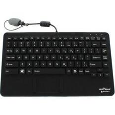 Front. Seal Shield - Seal Shield Seal Pup Silicone "All-in-One" Keyboard - Cable Connectivity - USB Interface - TouchPad - Mouse - White - White.