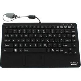 Seal Shield - Seal Pup Silicone "All-in-One" Keyboard - Cable Connectivity - USB Interface - TouchPad - Mouse - White