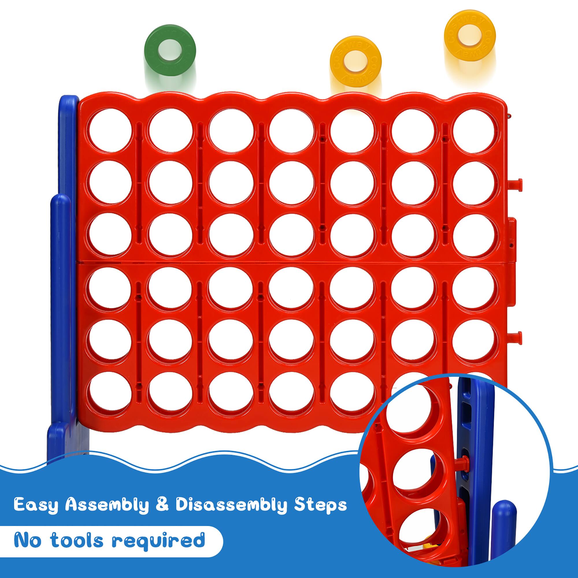 Easy Assembly & Disassembly Steps, No tools required