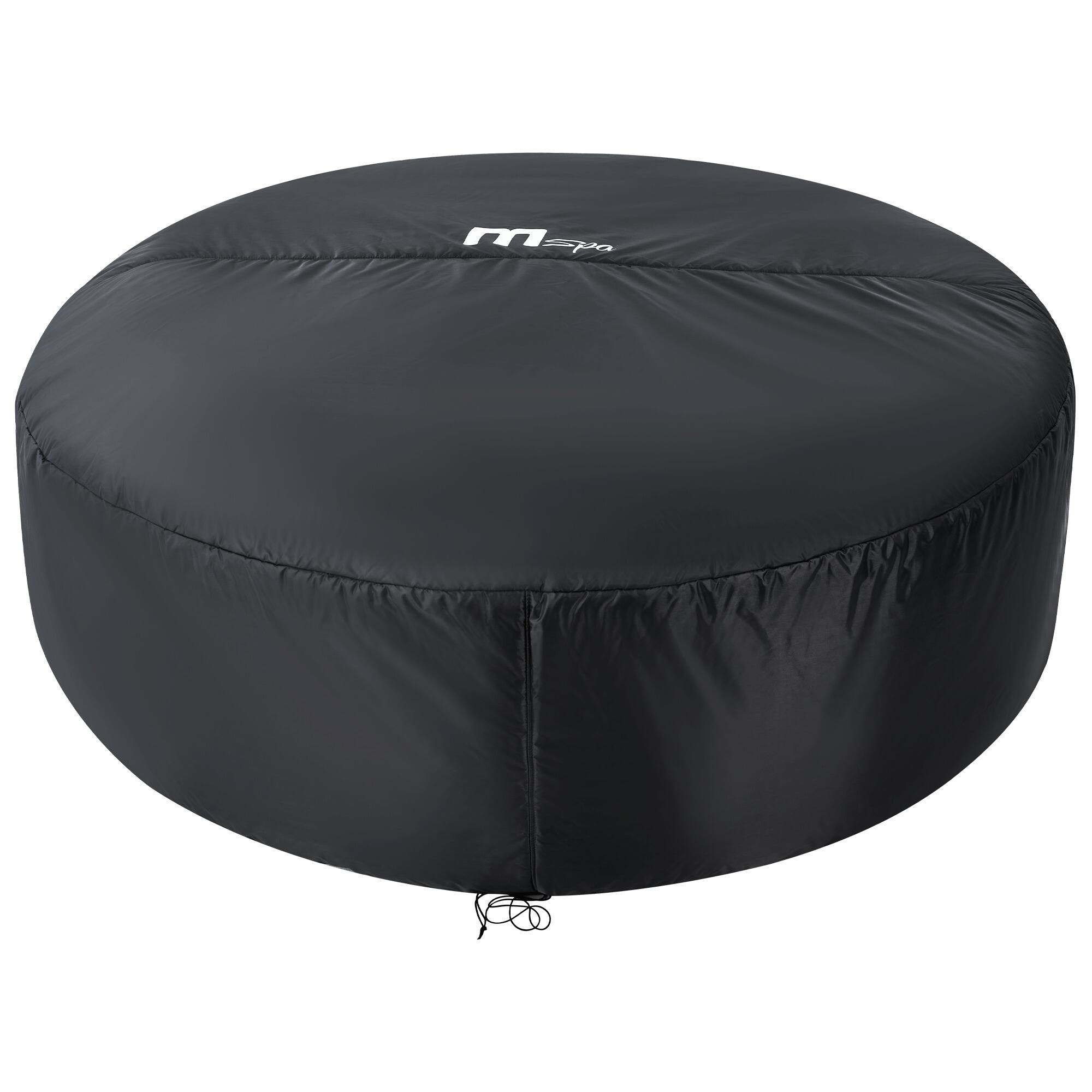 Alt View 10. MSpa - MSpa Round Inflatable Spa, 4 to 6 Person Hot Tub w/ LED & Energy Efficient Cover - Black.