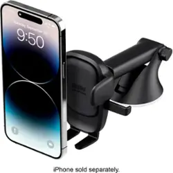 iOttie - Easy One Touch 6 Universal Dashboard & Windshield Mount for Mobile Phones - Black - Front_Zoom