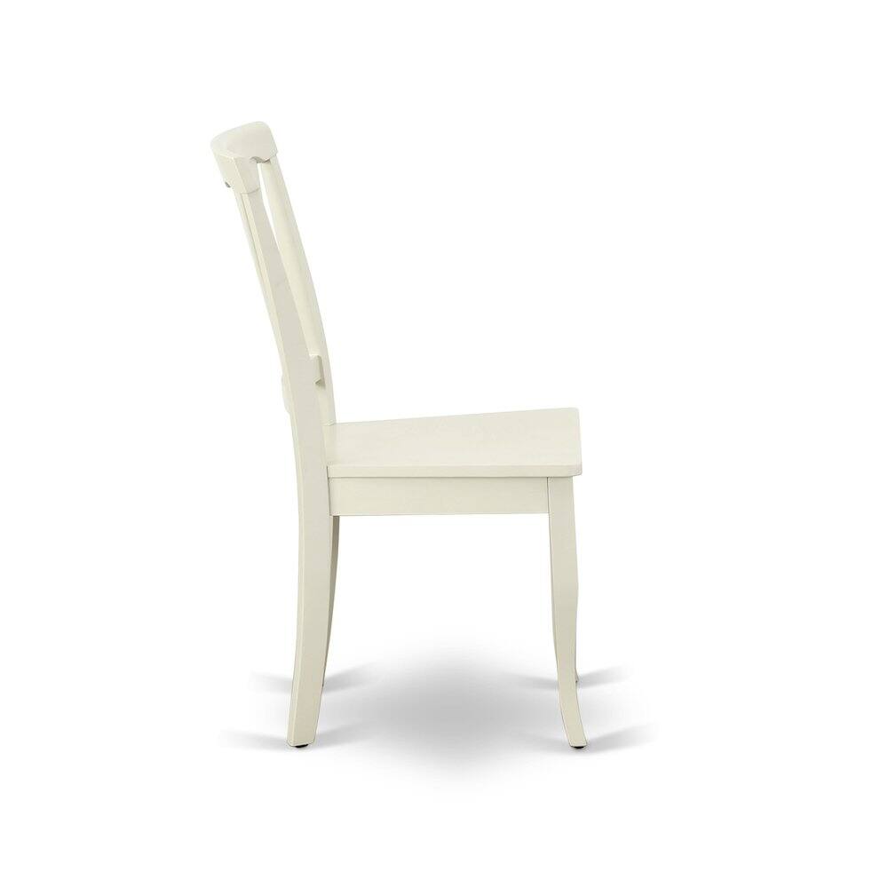 Alt View 2. East West Furniture - East West Furniture 3 Piece Dining Table Set Includes 1 Round Pedestal Dining Table and 2 Linen White Dinning Room - Multi-Color.