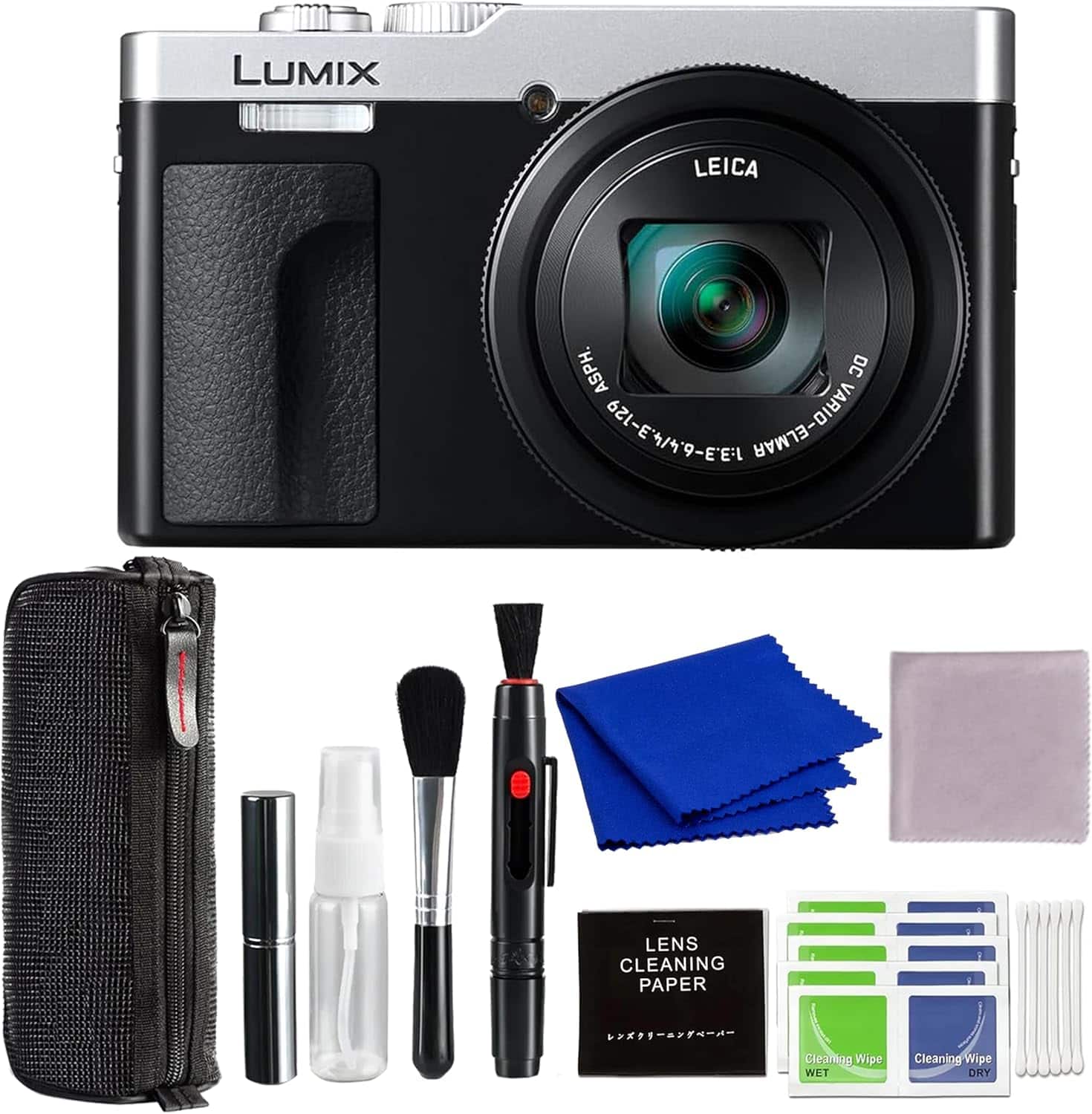 Lumix ZS99 Point and Shoot Camera with Advanced Accessories and Travel Bundle | Panasonic Lumix DC-ZS99S