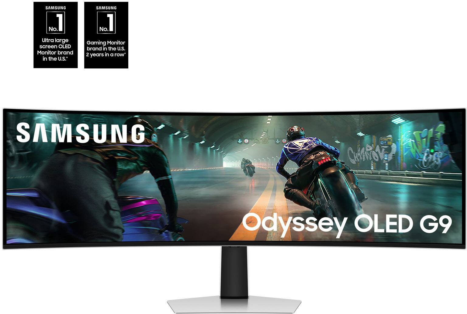SAMSUNG No. 1 Ultra large screen OLED Monitor brand in the U.S.  
SAMSUNG No. 1 Gaming Monitor brand in the U.S. 2 years in a row  
SAMSUNG  
CHAMP  
Odyssey OLED G9