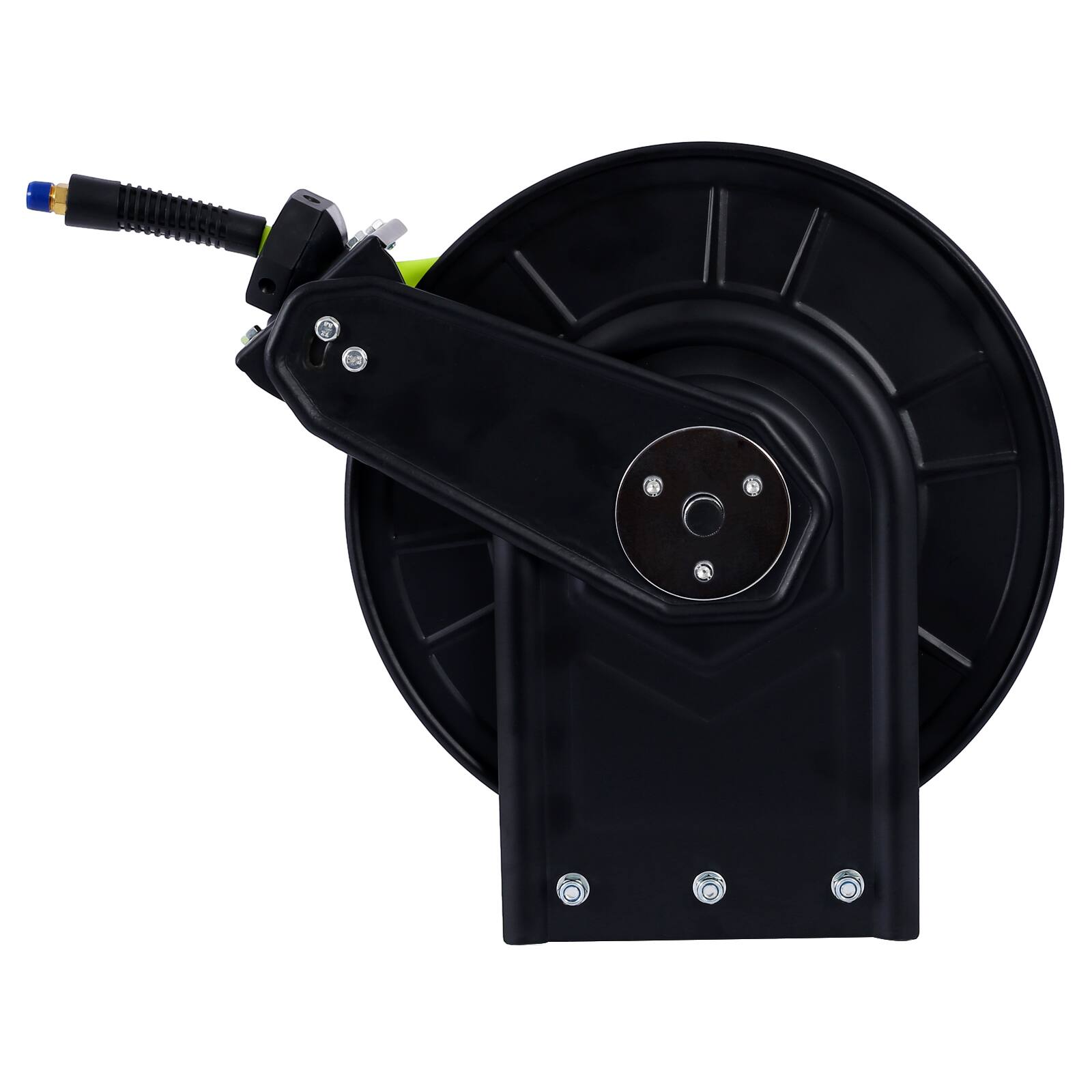 Alt View 8. LOVMOR - 3 8 in x 50 Ft Retractable Auto Rewind Air Hose Reel Industrial Rubber 300 PSI.
