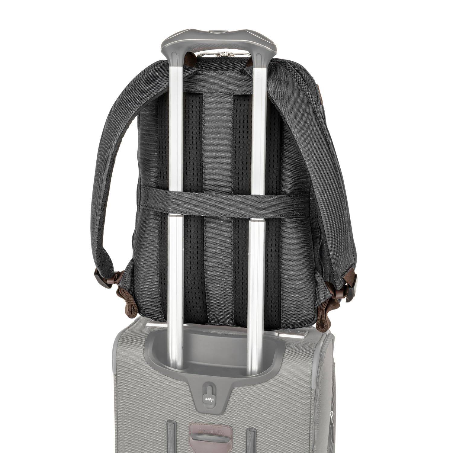 Alt View 1. Travelpro - Travelpro Platinum Elite Laptop Travel Backpack, Fits up to 16 Inch Laptop - Vintage Grey.