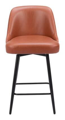 Hivvago - Keppel Swivel Counter Stool - Brown