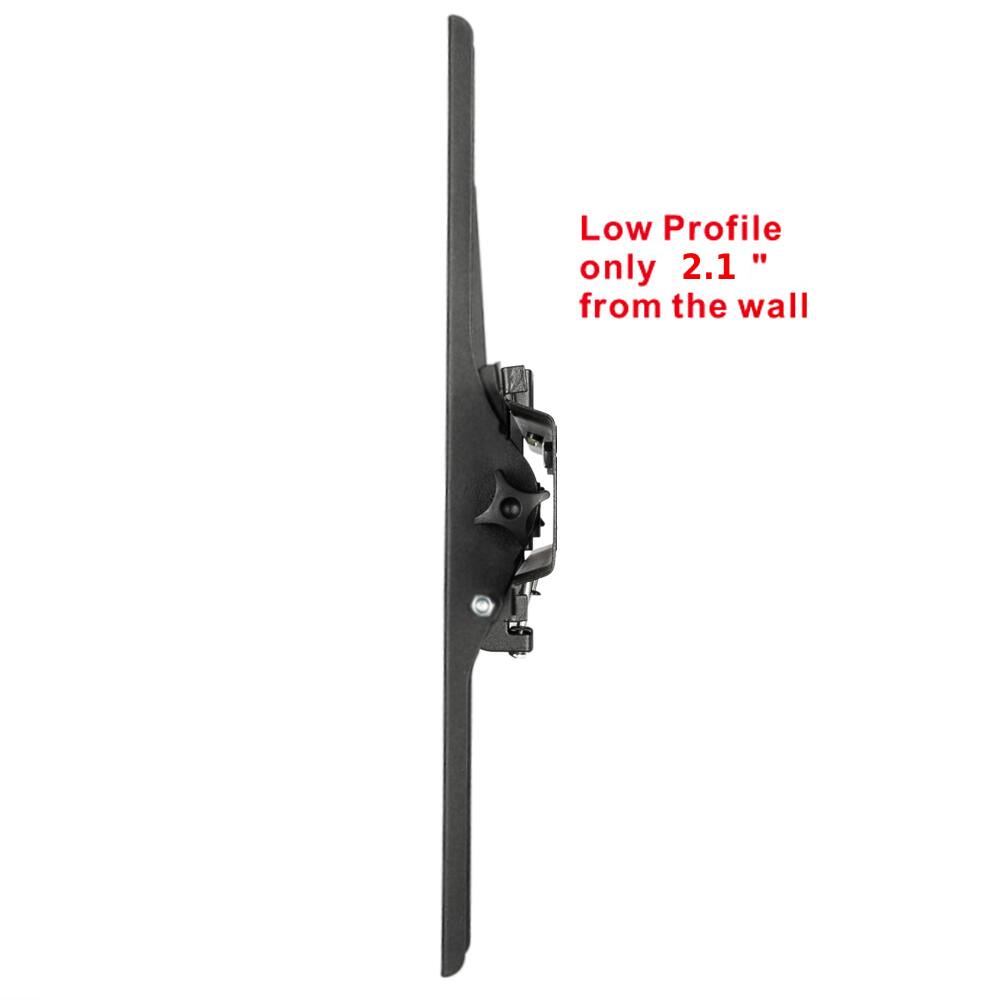Low Profile  
only 2.1" from the wall
