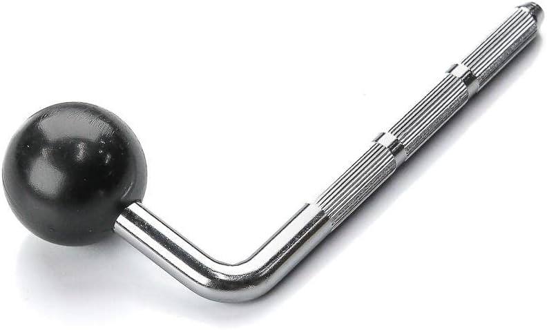 Angle. Gibraltar Hardware - Medium L-Rod Ball 10.5mm, Drum Mounting Hardware for Elite Series, w/ 4" Knurled Grip Area.