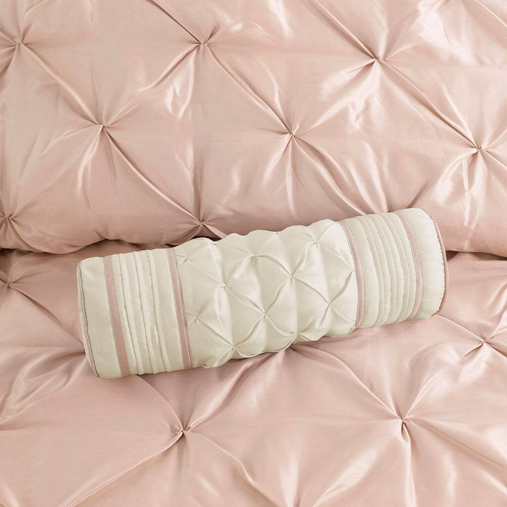 Alt View 2. Gracie Mills - Gracie Mills Shelby 7-Piece Padded Comforter Set - Blush.