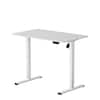 Front. FlexiSpot - EC2 Series 40" x 24" Electric Height-Adjustable Standing Desk - White.