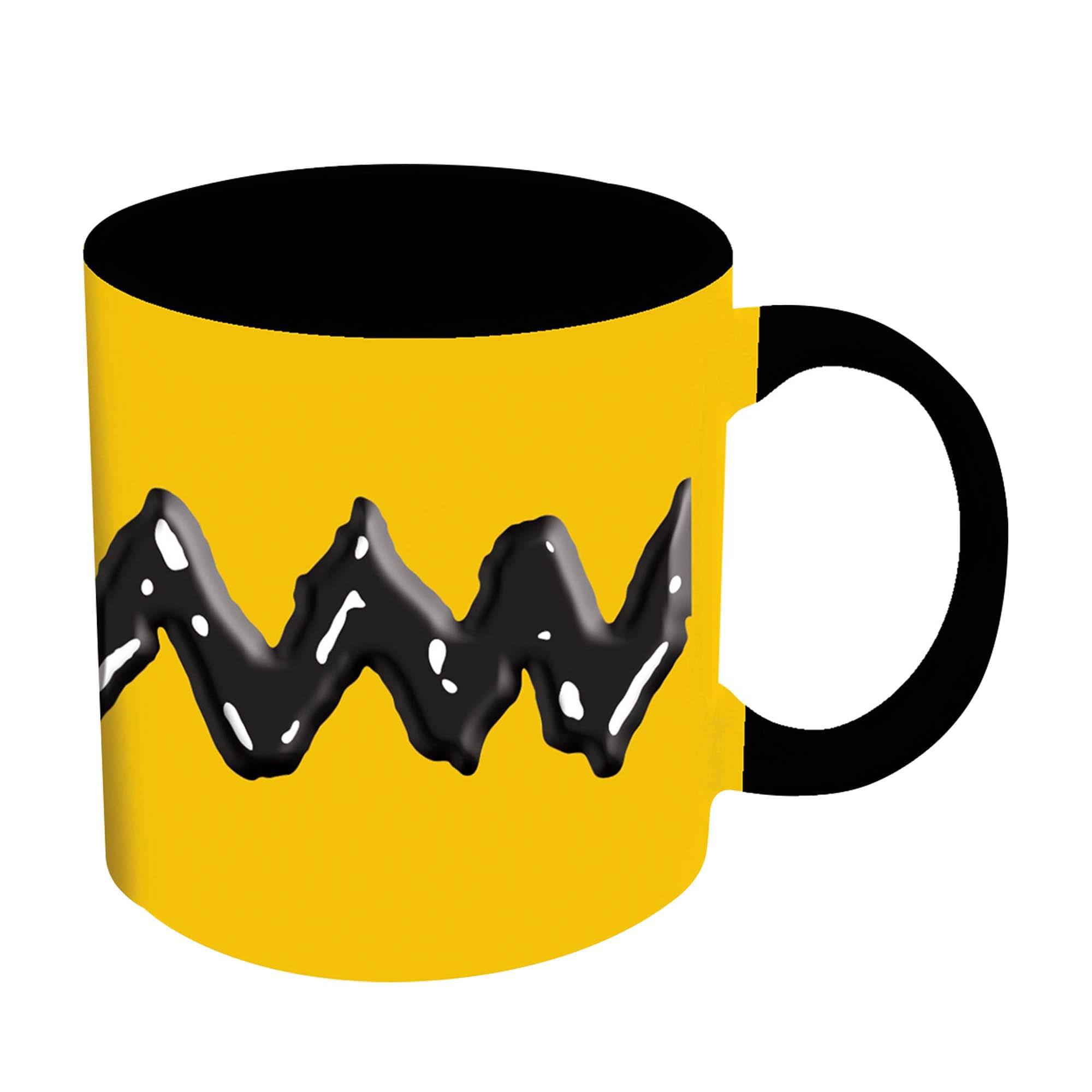 Alt View 1. Peanuts - Peanuts Charlie Brown's Shirt 18oz Embossed Ceramic Mug - Multi-Colored.