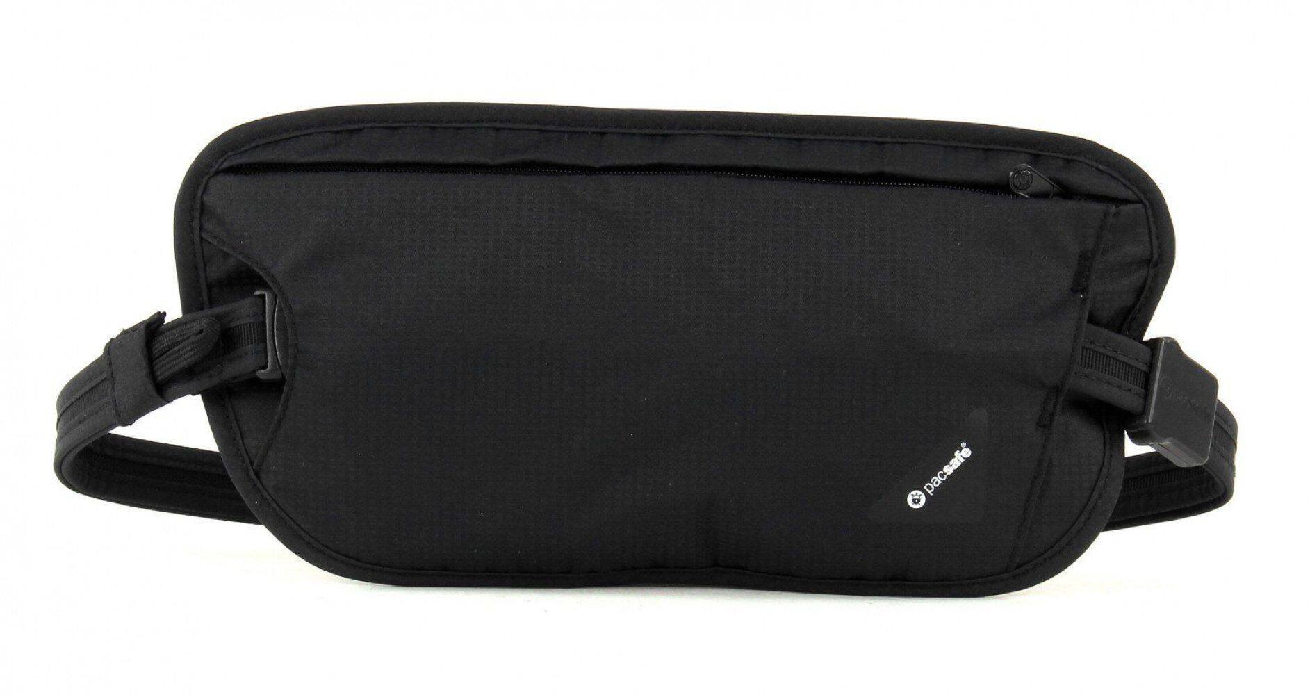 Left. Pacsafe - Pacsafe Coversafe X100 Anti-Theft RFID Blocking Waist Wallet Black - Black.