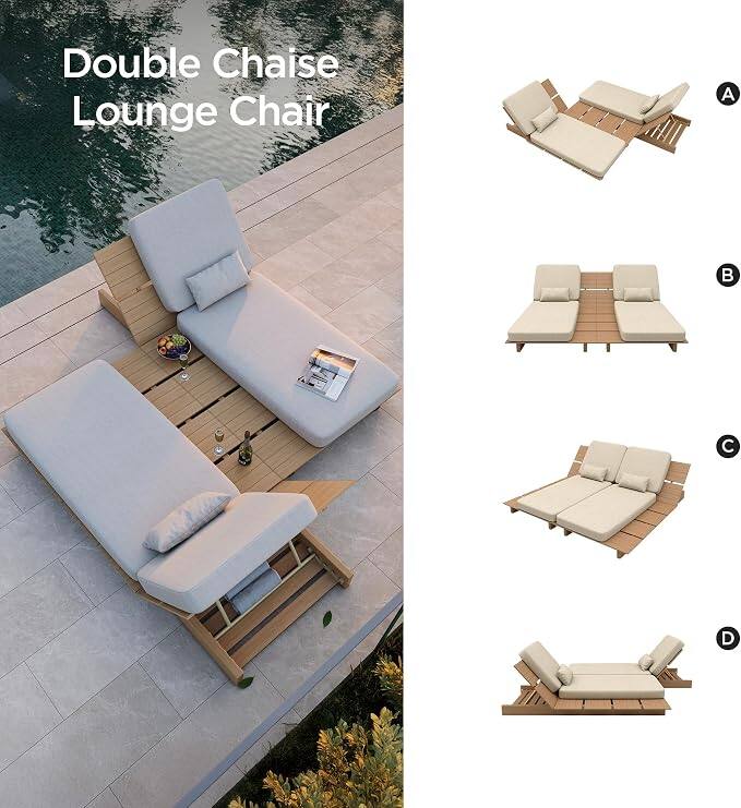 Double Chaise Lounge Chair

A

B

C

D