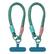 Front. Unique Bargains - 2pcs Universal Phone Wrist Lanyard Hand Strap Anti Theft Strap with Pads - Lime Green.