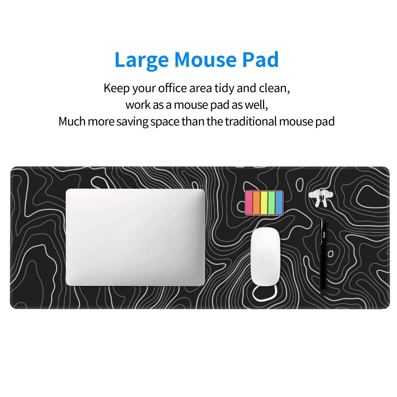 Large Mouse Pad

Keep your office area tidy and clean, work as a mouse pad as well, Much more saving space than the traditional mouse pad
